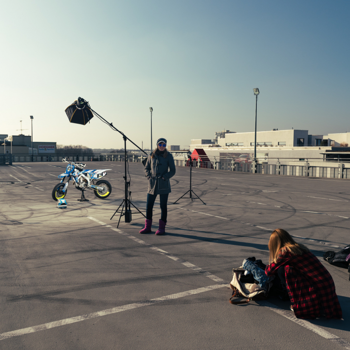 Motorrad-Fotoshooting mit Bony Kamekatze - Making Of
