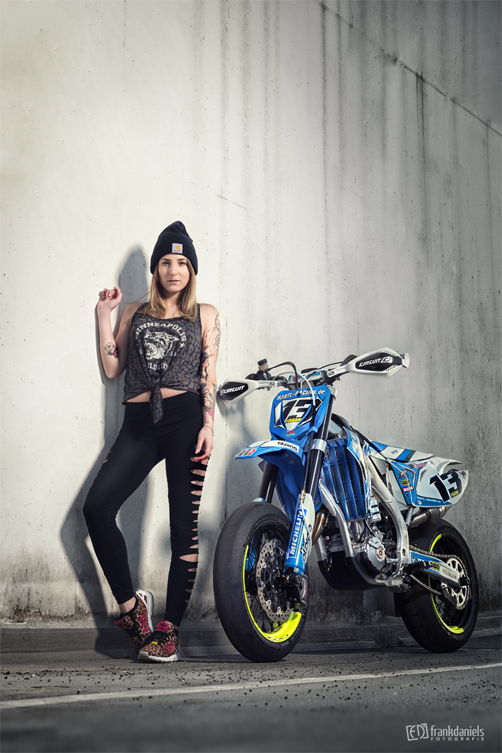 Motorrad-Fotoshooting mit Bony Kamekatze